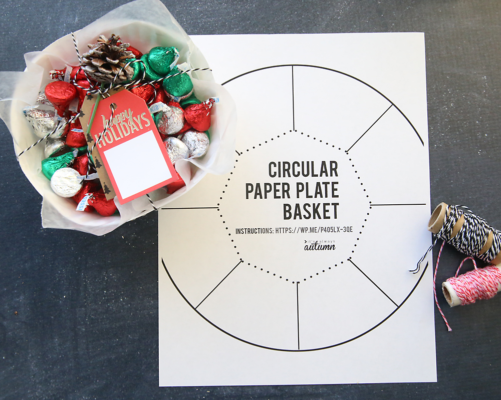 Paper Plate Treat Basket